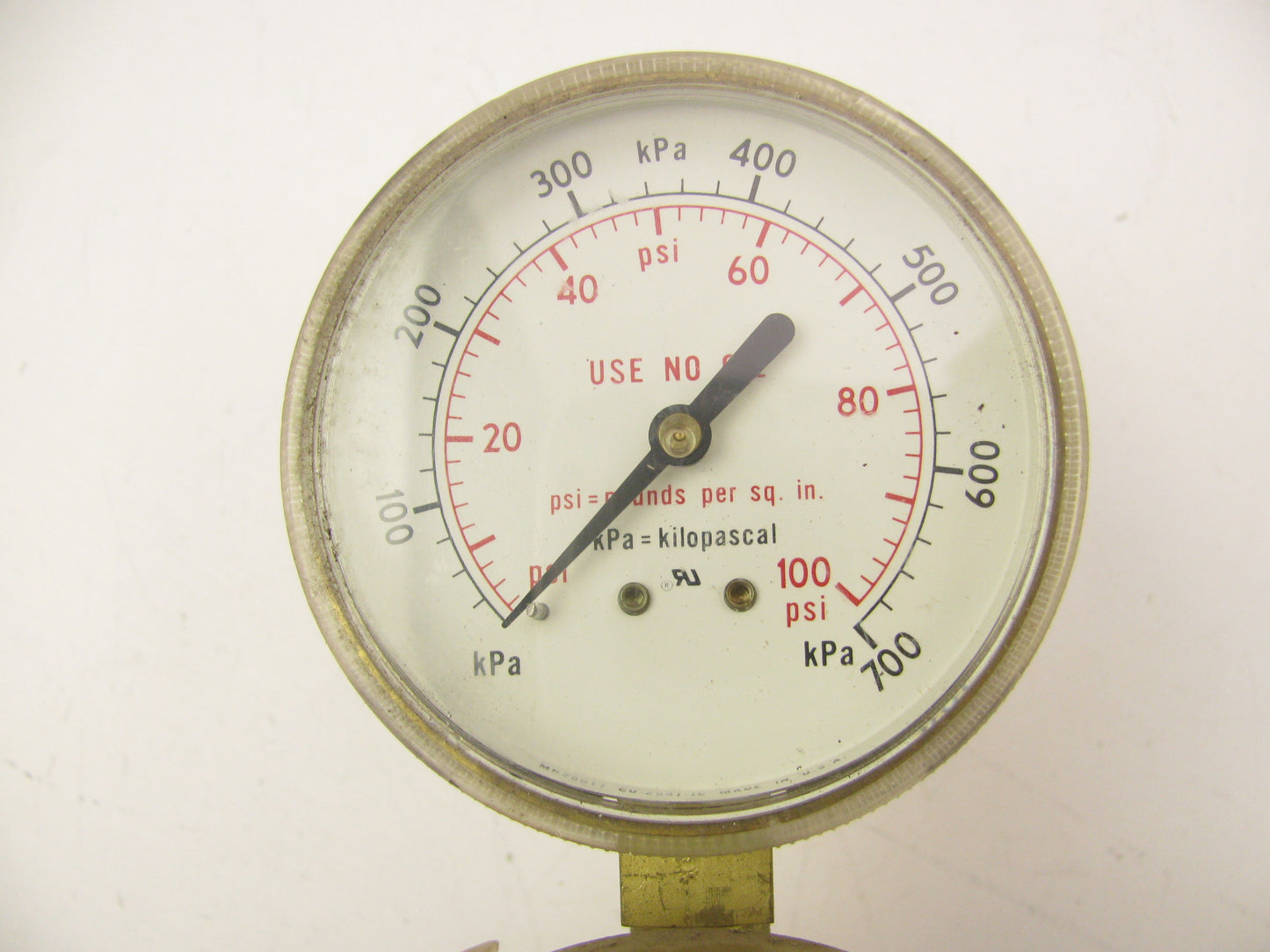 NEW - UNBOXED Harris 447-50-CR High Flow Back Entry Regulator W/ Gauge 7/8''-14RH
