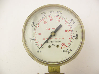 NEW - UNBOXED Harris 447-50-CR High Flow Back Entry Regulator W/ Gauge 7/8''-14RH