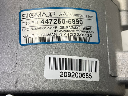 New Unboxed 447250-5990 A/C Compressor For 2015-2022 Ram ProMaster City