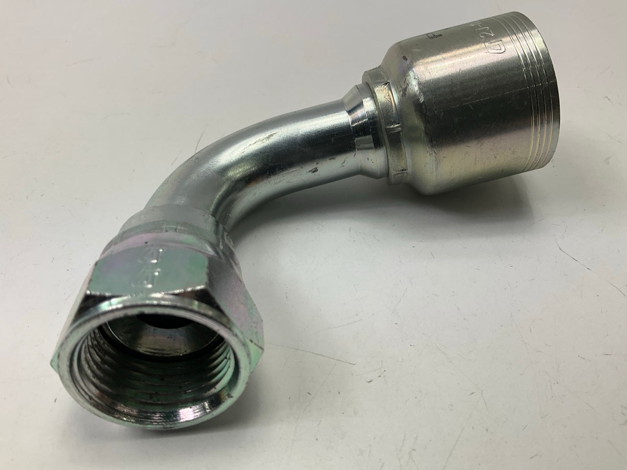 Pulsar 4495-12-12 3/4'' 90° Non-skive Crimp Coupler Elbow Hydraulic Fitting