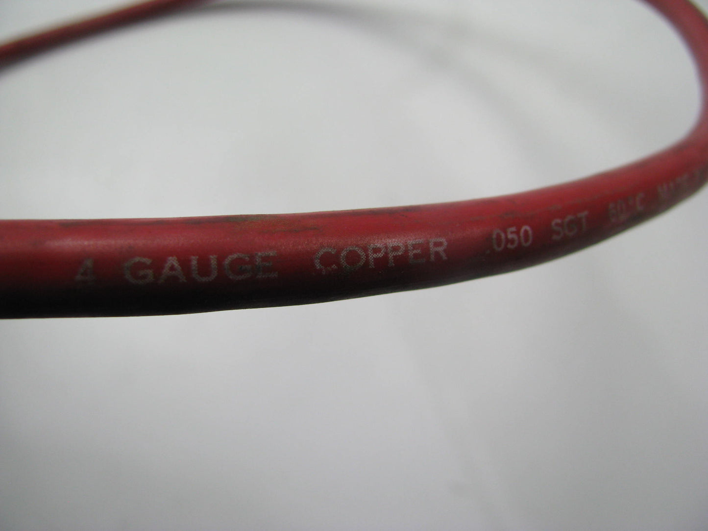 New 453TL Red Battery Cable, Top Post, 4 Gauge, 53'' Long