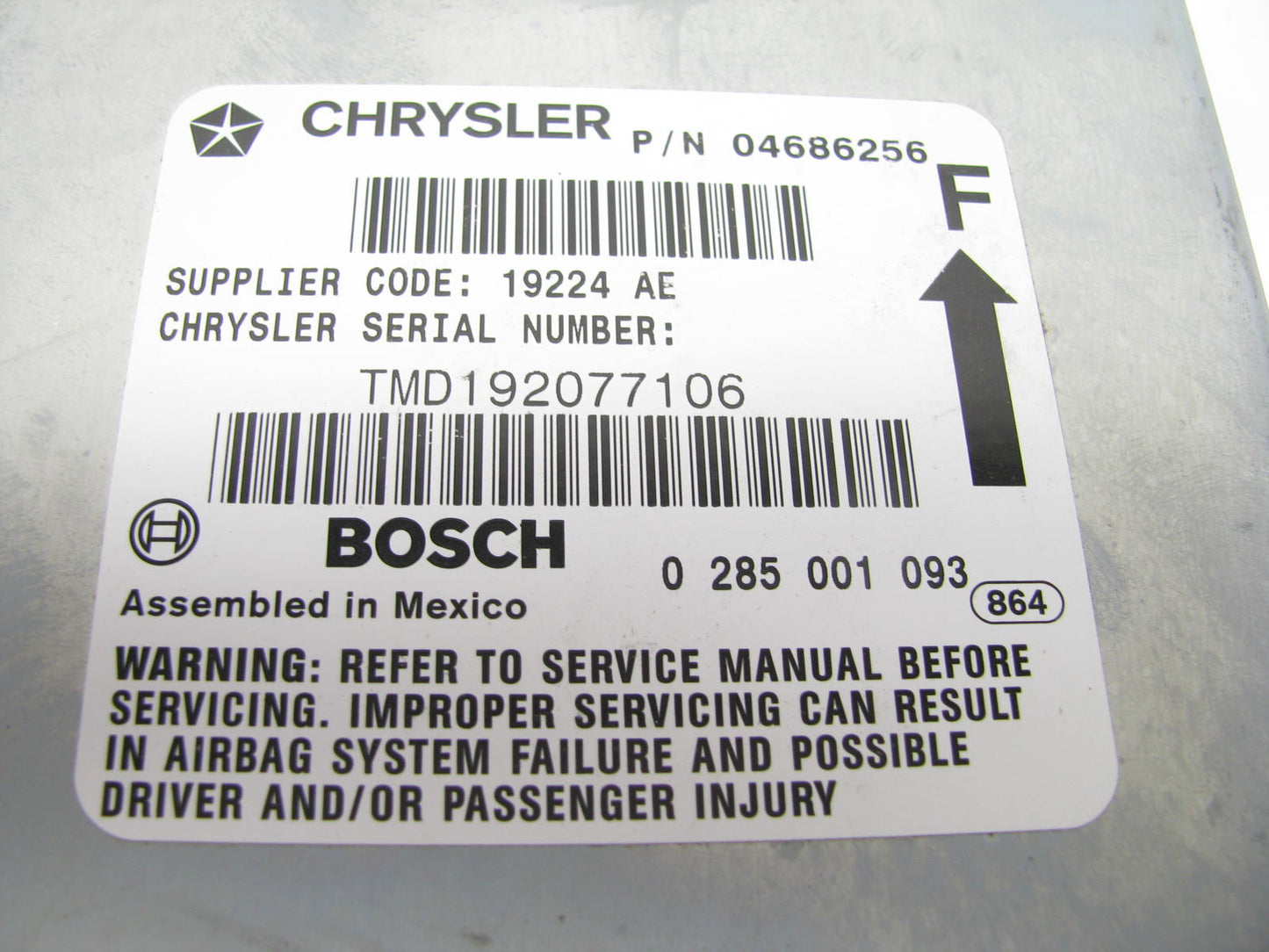 NEW UNBOXED OEM Control Module 4686256 / 0285001093