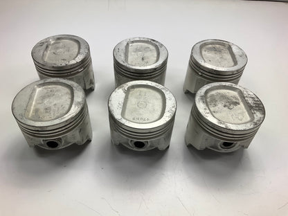 (6) NEW OUT OF BOX - 470NP-060 .060'' Engine Pistons For 79-90 AMC/Jeep 4.2L I6