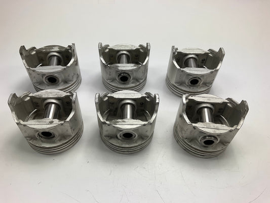 (6) NEW OUT OF BOX - 470NP-060 .060'' Engine Pistons For 79-90 AMC/Jeep 4.2L I6