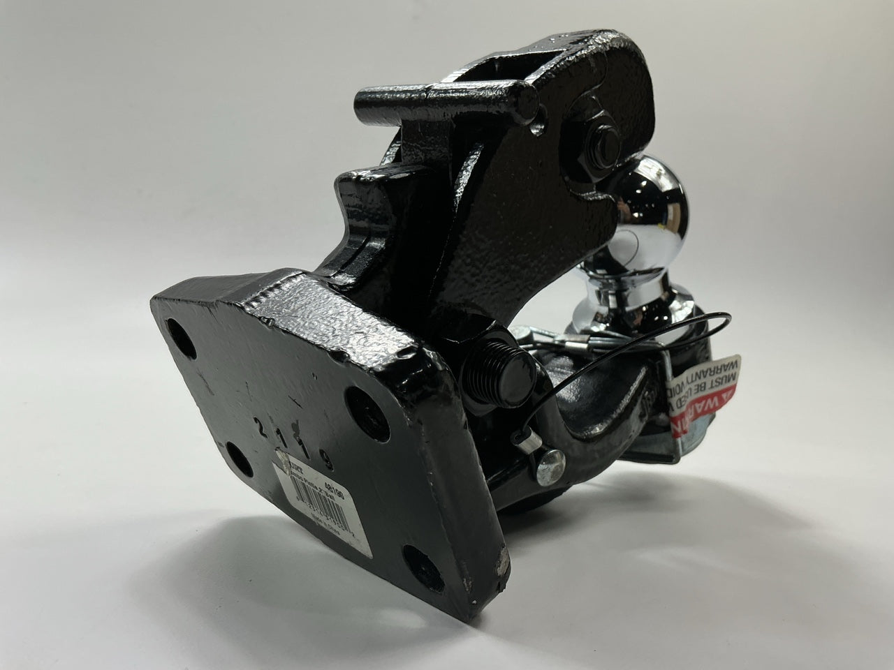 W/O HARDWARE Curt 48190 Ball & Pintle Hitch (2'' Ball, 16,000 Lbs. Max Capacity)