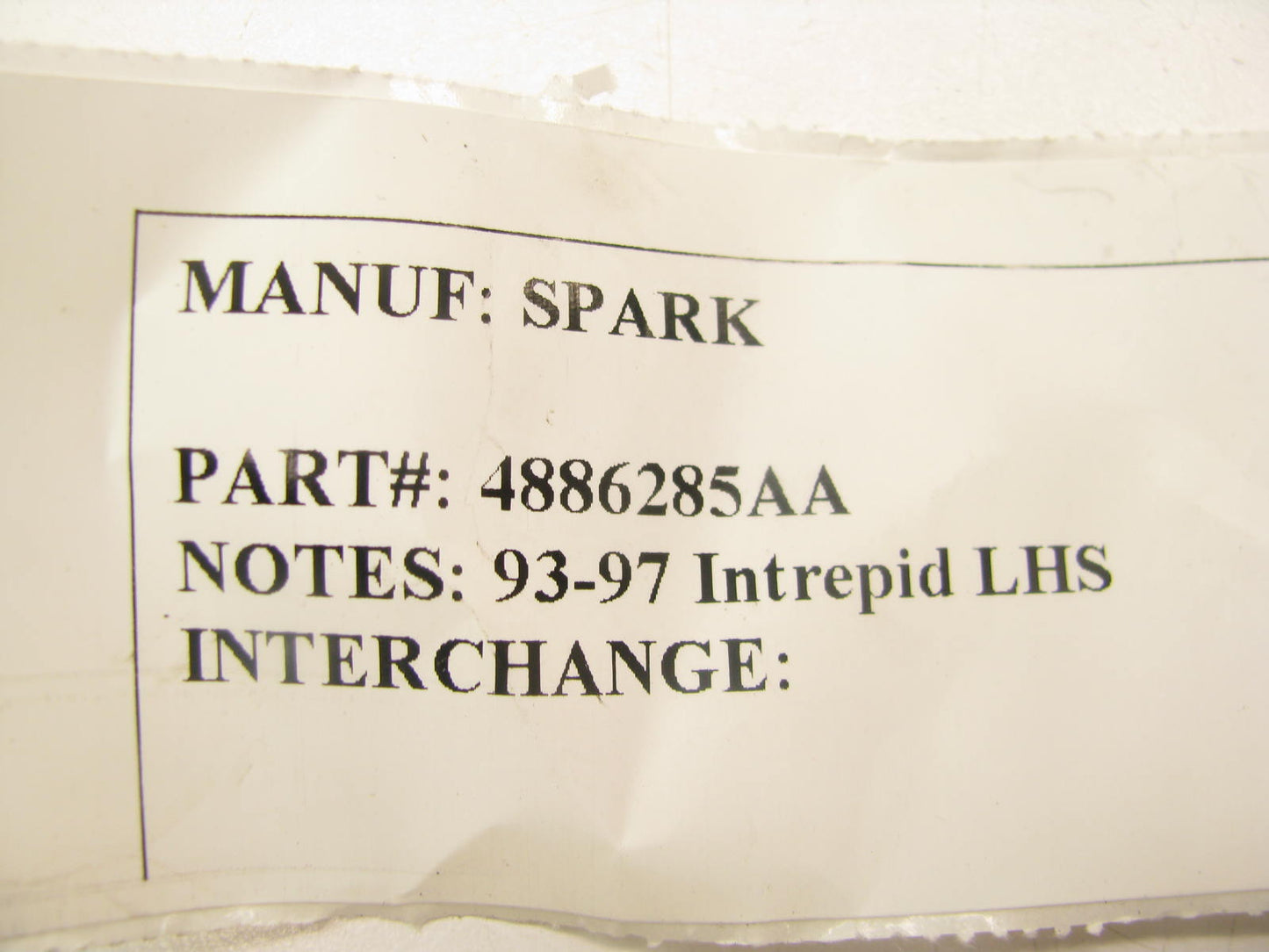 NEW - OUT OF BOX 4886285AA Front Left Drivers Door Check Arm 93-97 Intrepid LHS