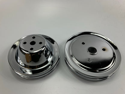 Mr Gasket 4961 Engine Water Pump Pulley Set - 1955-1968 SBC W/ Short Water Pump