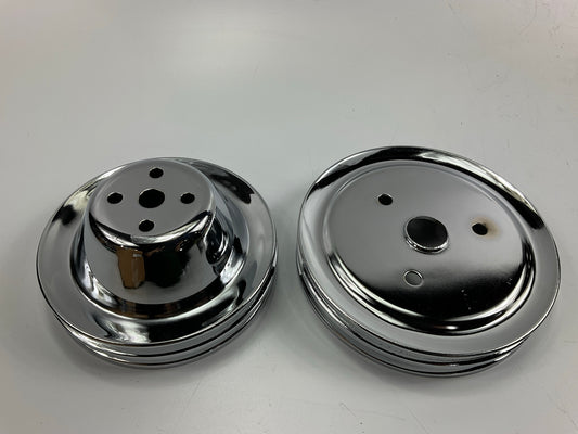 Mr Gasket 4961 Engine Water Pump Pulley Set - 1955-1968 SBC W/ Short Water Pump