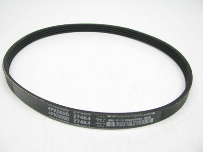 NEW 274K4 / 4PK0695 Serpentine Belt, Made In USA