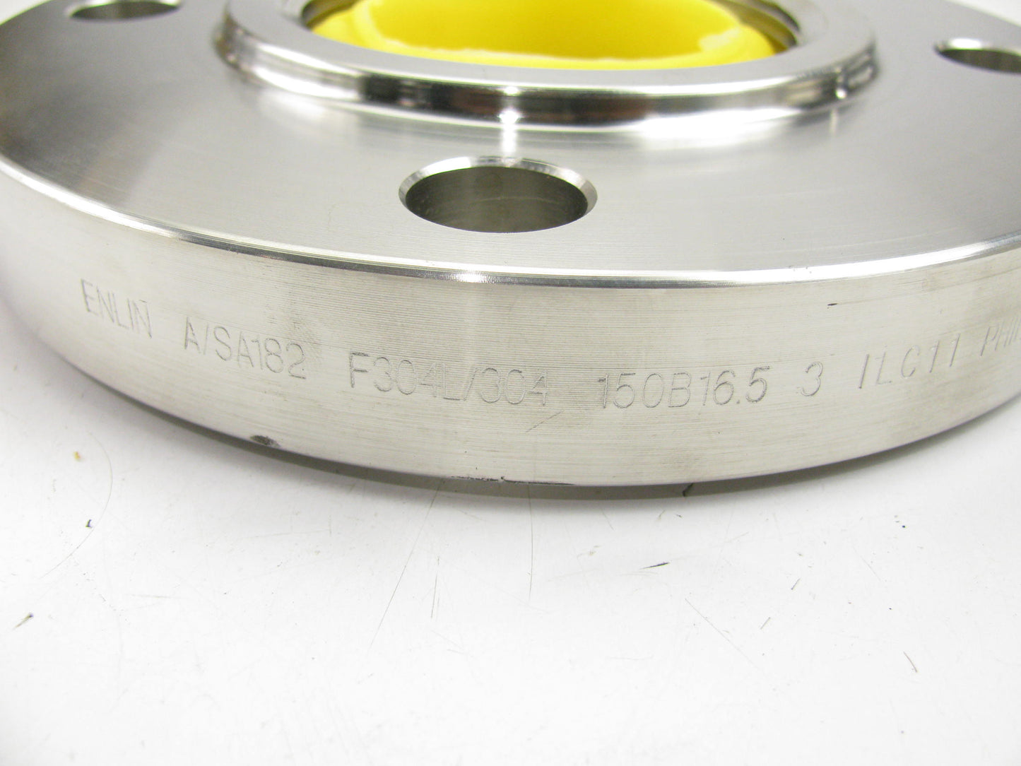4WPV4 Pipe Flange: Floor Flange, 304 Stainless Steel, 3 In Pipe Size, 7 1/2'' OD