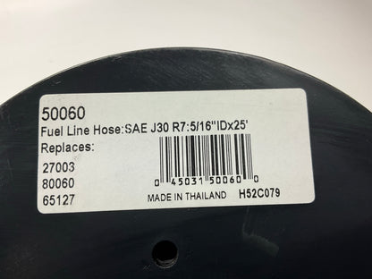 25 FEET- NEW OUT OF BOX - 50060 0060 Low PSI Fuel Line Hose 5/16'' ID SAE 30R6