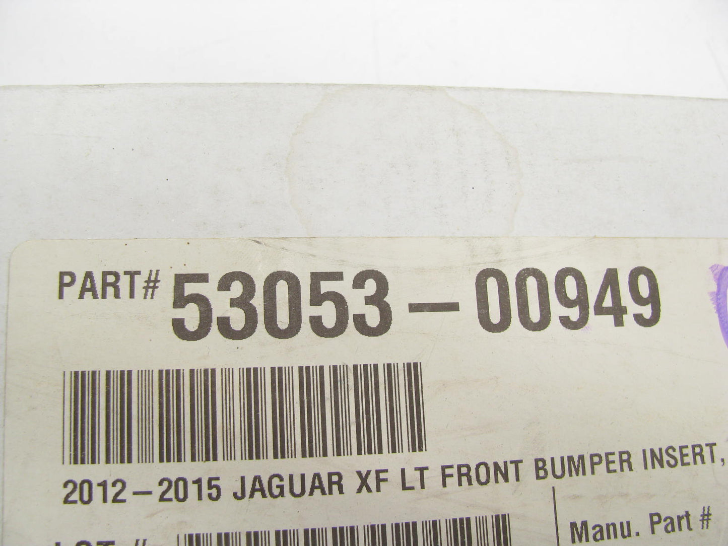 NEW - AFTERMARKET - Front Left Bumper Lower Grille Cover For 2012-2015 Jaguar XF