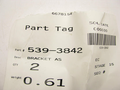 (2) BULK PACKED - Genuine OEM For CAT 5393842 / 539-3842 Cable Brackets