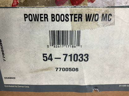 REMAN. 54-71033 Power Brake Booster