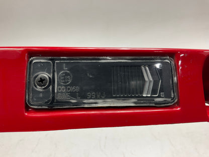 USED SCRATCHED - License Plate Lamp Light Trim Flame Red 99-04 Grand Cherokee