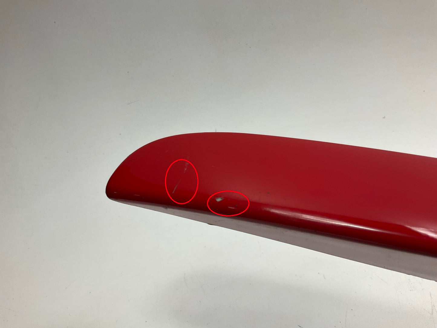 USED SCRATCHED - License Plate Lamp Light Trim Flame Red 99-04 Grand Cherokee