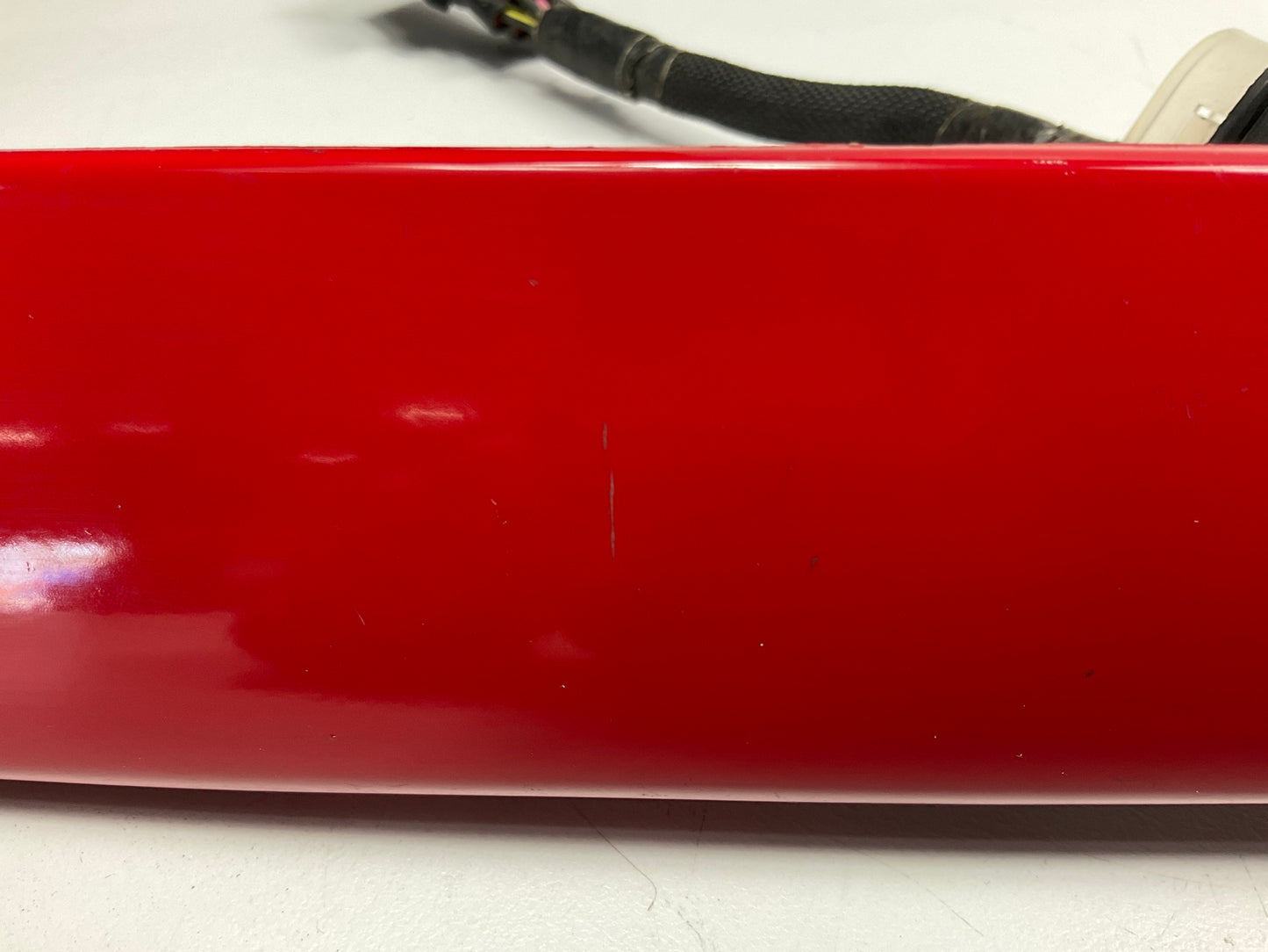 USED SCRATCHED - License Plate Lamp Light Trim Flame Red 99-04 Grand Cherokee