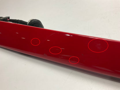 USED SCRATCHED - License Plate Lamp Light Trim Flame Red 99-04 Grand Cherokee