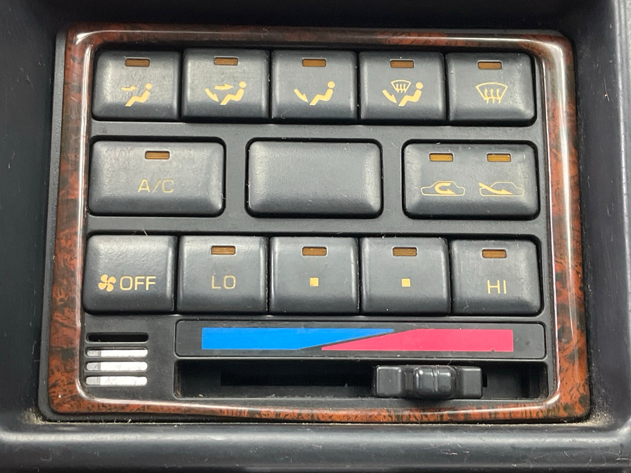 USED OEM 95-97 Land Cruiser A/C Heater Climate Control Switch Dash Bezel Trim