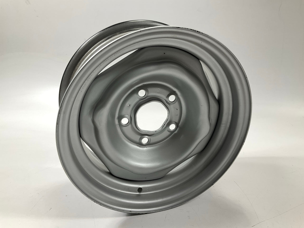 NOS 4-slot Steel Wheel 14''x6'', 5 X 4.5'' PCD 1967-1974 GM Chevy Buick Pontiac