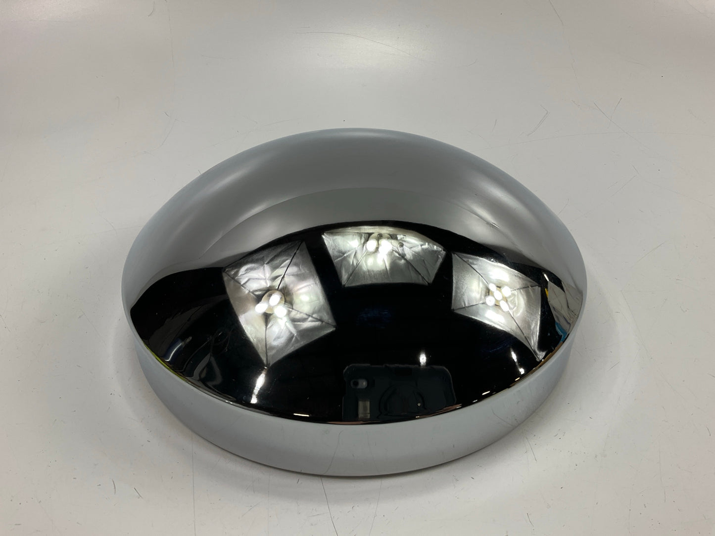 Unboxed Automann 562.C1003C 8-1/2'' Axle Rear Hub Cap Dome Style Chrome 3/4'' Stud