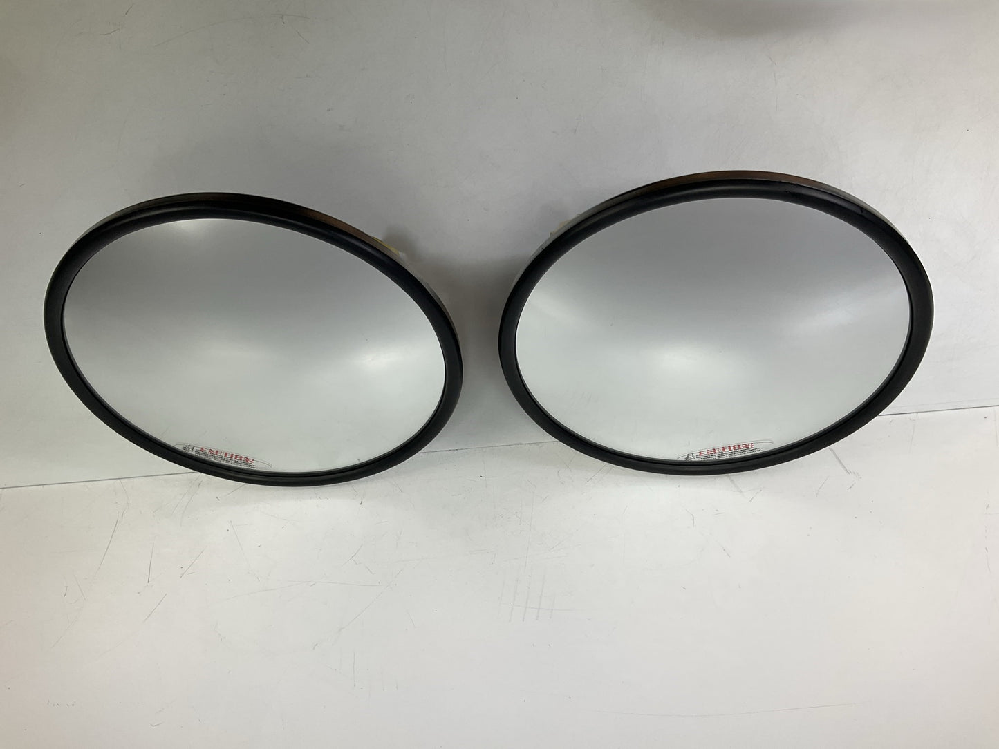 (2) NEW UNBOXED  8-1/2 Inch 8.5'' Stainless Steel Convex Truck Mirror W/ Bracket