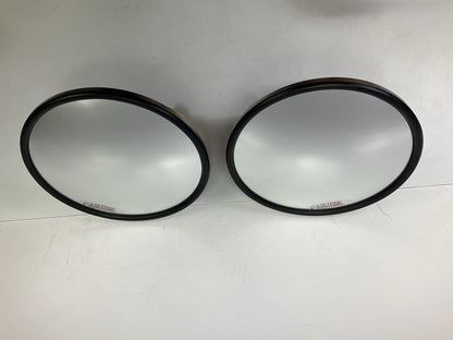(2) NEW UNBOXED  8-1/2 Inch 8.5'' Stainless Steel Convex Truck Mirror W/ Bracket