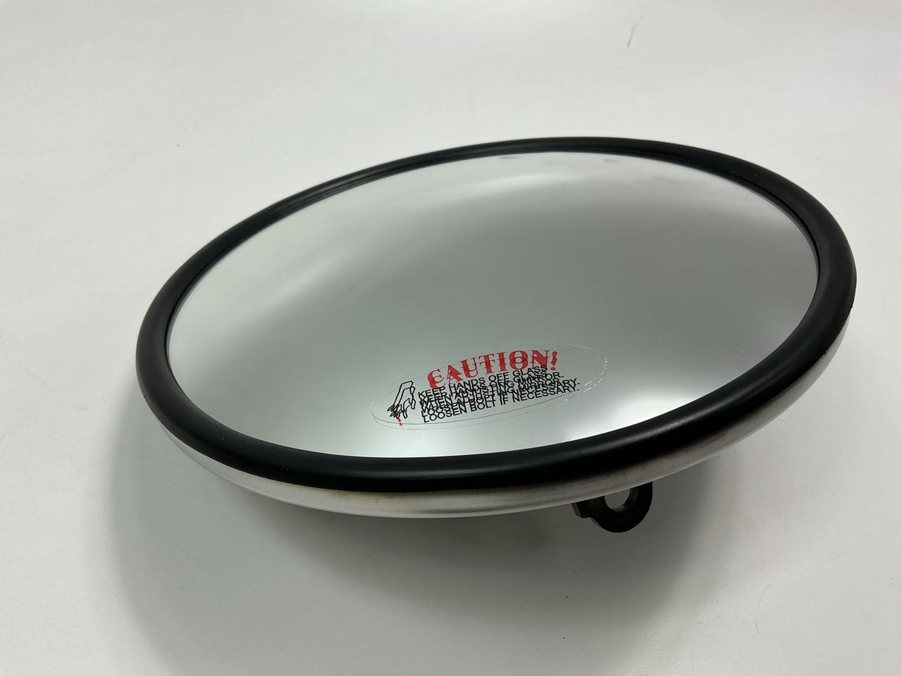 NEW UNBOXED 563.9004BK 8-1/2 Inch 8.5'' Stainless Steel Convex Mirror W Bracket