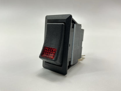 NEW UNBOXED Cole Hersee 58328-04 Black SPST On-Off Rocker Switch With Red Lens