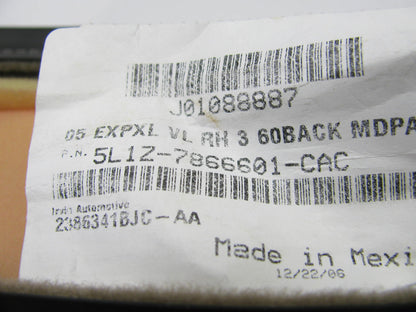 NEW OUT OF BOX OEM Ford 5L1Z7866601CAC REAR Seat Back Cover For 05-06 Expedition