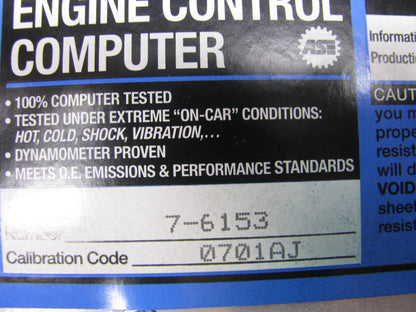 REMAN 6153 Engine Control Computer Module For 90 DSM Eclipse 2.0L AWD DOHC Turbo