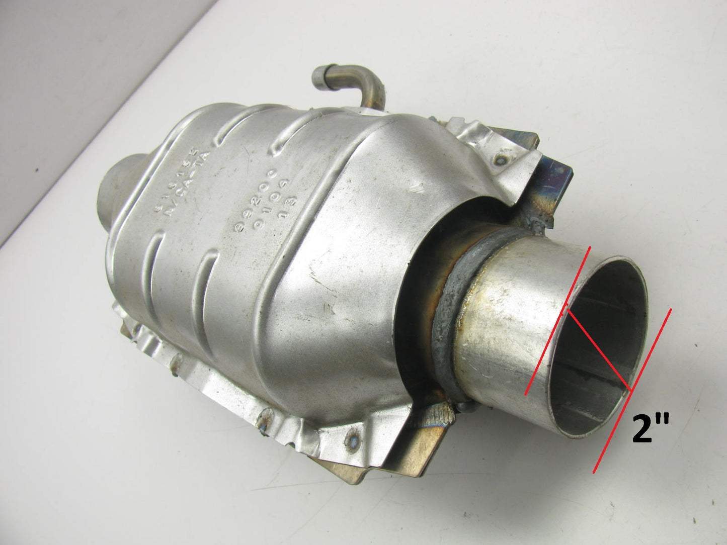 NEW Out Of Box 616152 Universal Fit Catalytic Converter 2'' Exhaust, 13-1/2'' Long