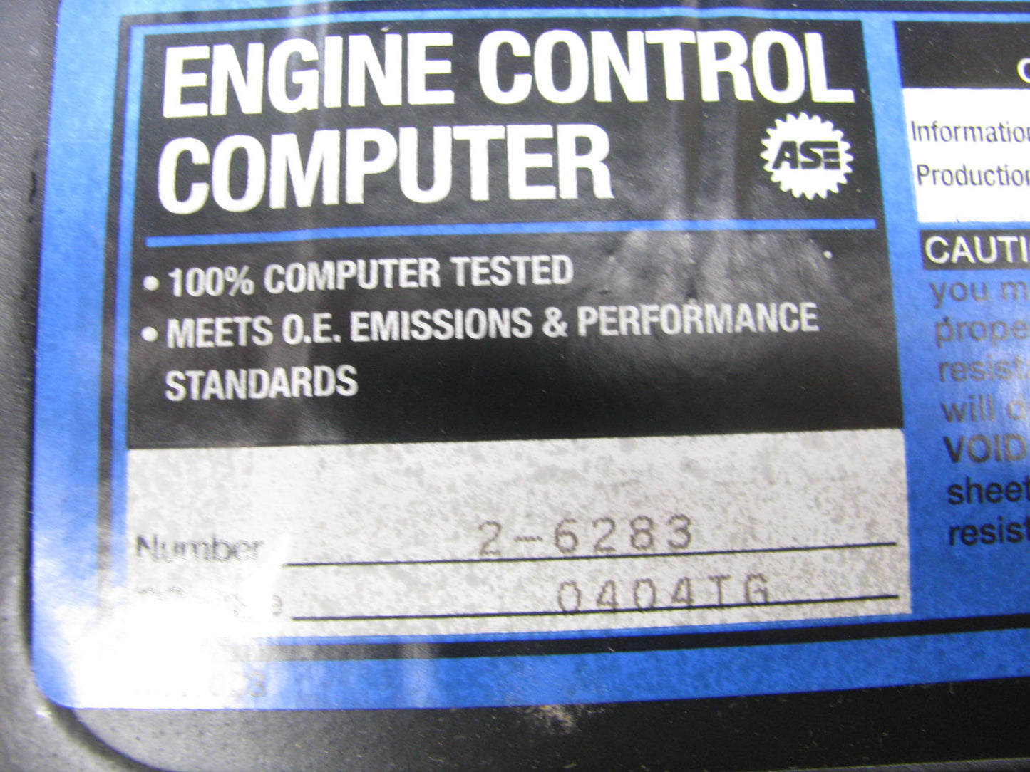 REMAN 6283 Engine Control Computer ECM Module For 1992-1993 Honda Accord 2.3L