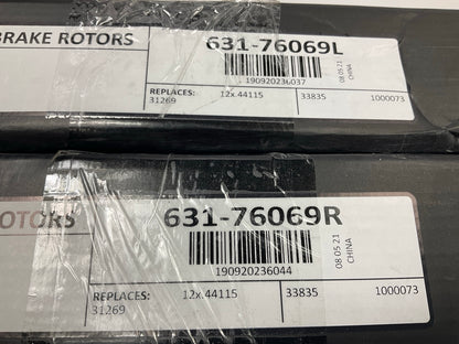 NEW - OUT OF BOX 631-76069L-631-76069R Rear Right & Left Disc Brake Rotor