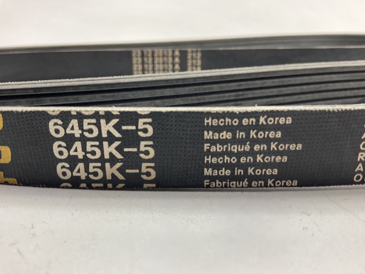 NEW AFTERMARKET 645K5 Serpentine Belt