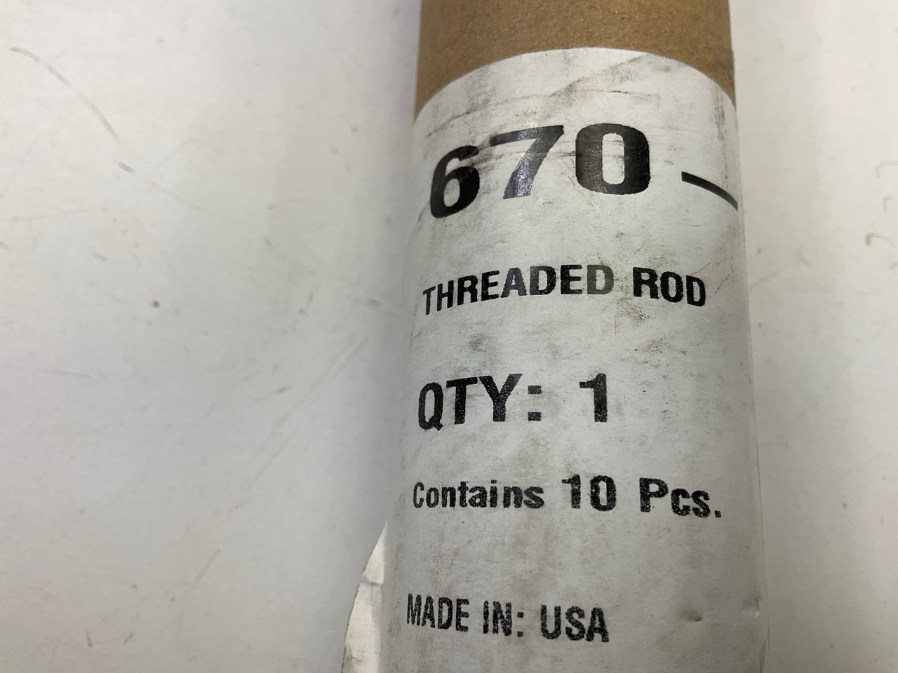 (10) Dorman 670-310 Threaded Rods,  1/4-20 X 3 Feet, Made In USA