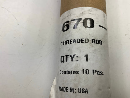 (10) Dorman 670-310 Threaded Rods,  1/4-20 X 3 Feet, Made In USA