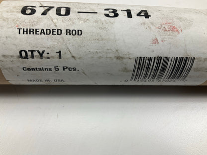 5 Pack - Dorman 670-314 Threaded Rods - 1/2-13 X 3 Feet