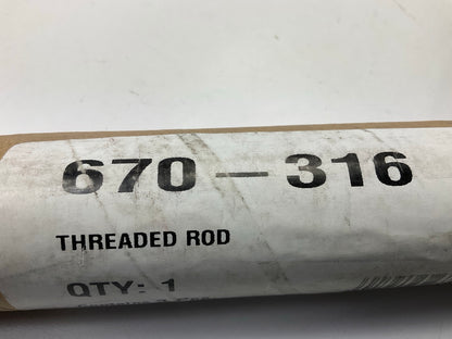 NEW UNBOXED Dorman 670-316 Threaded Rod - 5/8-11 X 3 Feet, 1 PIECE