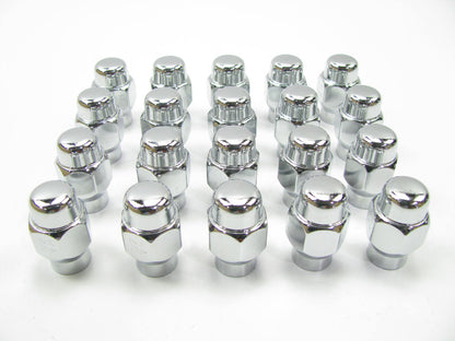 (20) NEW  UNBOXED - Gorilla 1/2'' X 20 Chrome Lug Nuts Mag E-T Acorn