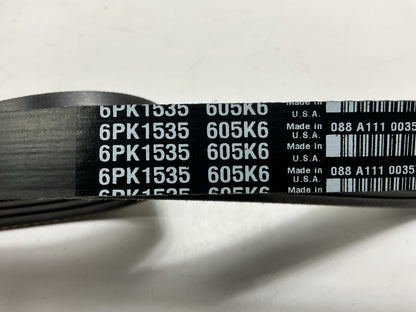 NEW - 6PK1535 Serpentine Belt - MADE IN USA