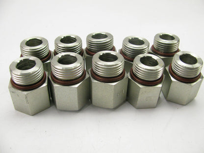 (10)  6V7420 Hydraulic Adapter Fittings For Cat Equipment