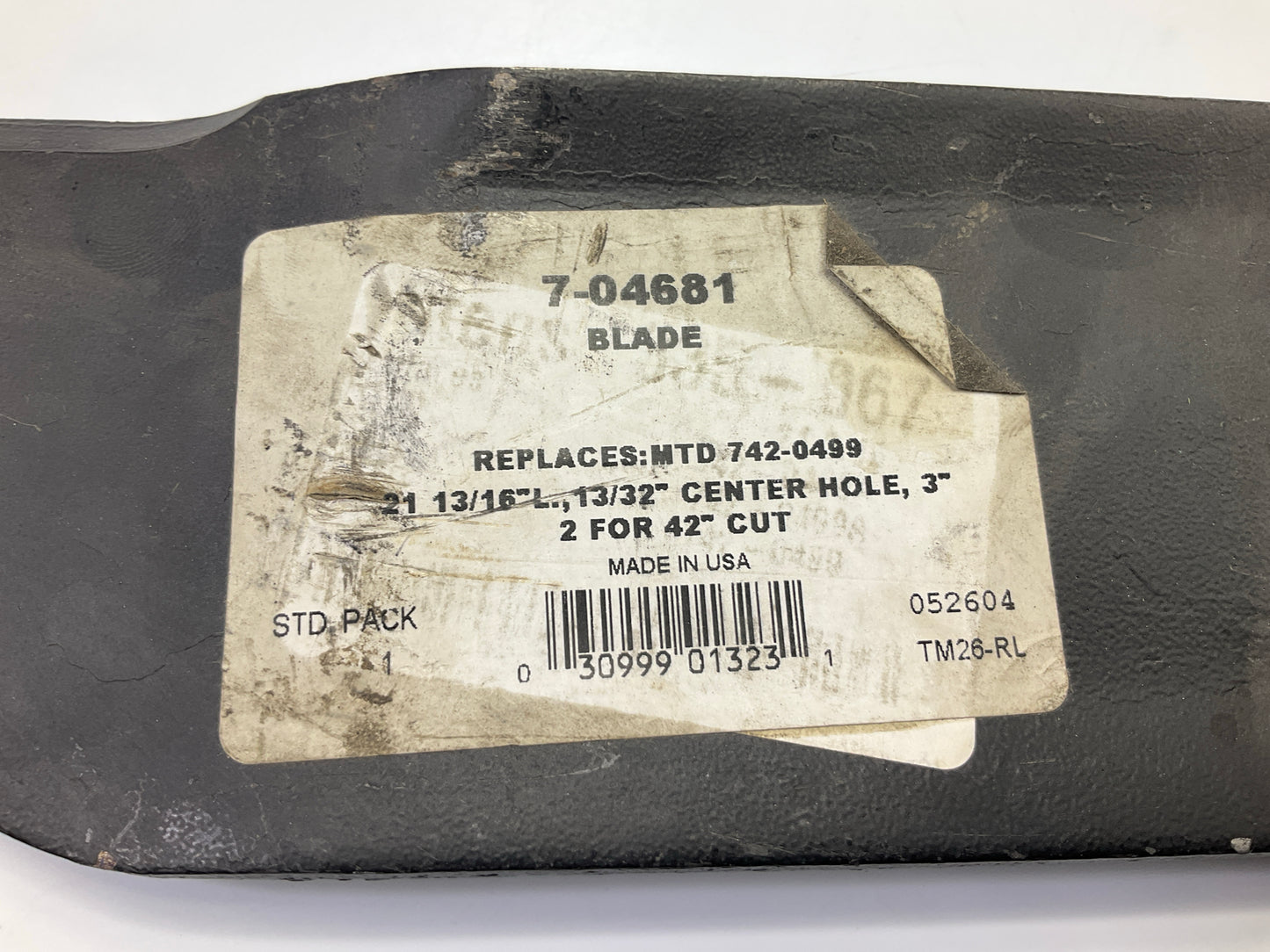 7-04681 21-3/16'' Lawn Mower Blade 42-0499, 742-0499A, 742-0508, 742-0508A