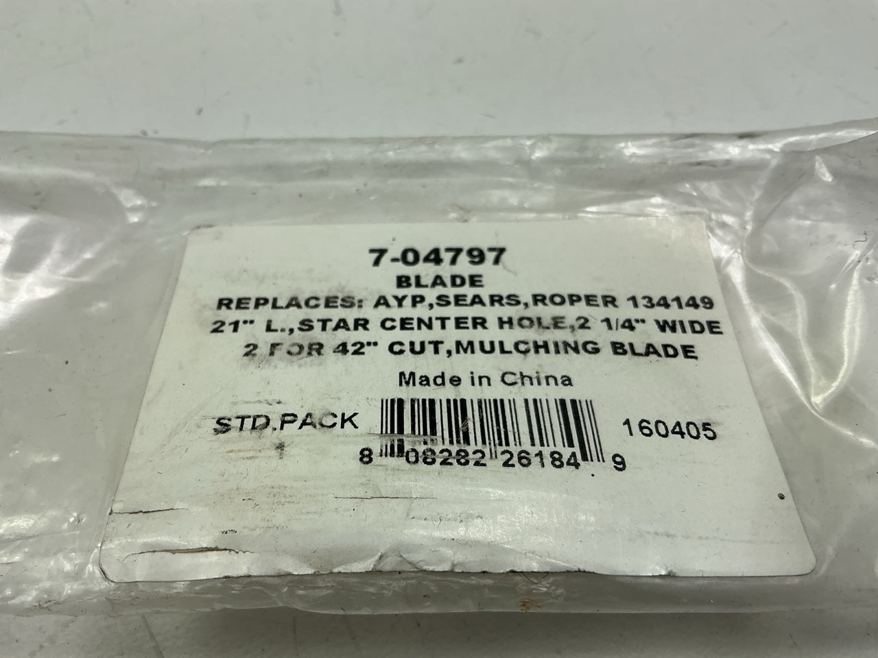 (2) 7-04797 21'' Lawn Mower Blade For Ariens, Craftsman, Husqvarna, MTD, Snapper