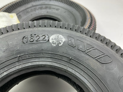 (2) Primeline 7-04827, 410 X 350-4 Tires 410X350X4,  Saw Tooth Tread