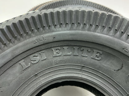 (2) Primeline 7-04827, 410 X 350-4 Tires 410X350X4,  Saw Tooth Tread