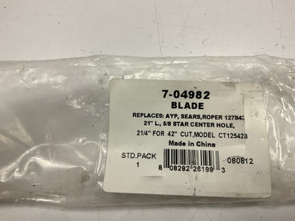7-04982 5 Point Star Lawn Mower Blade 20-3/4'' Long, 2-1/8'' Wide 130453