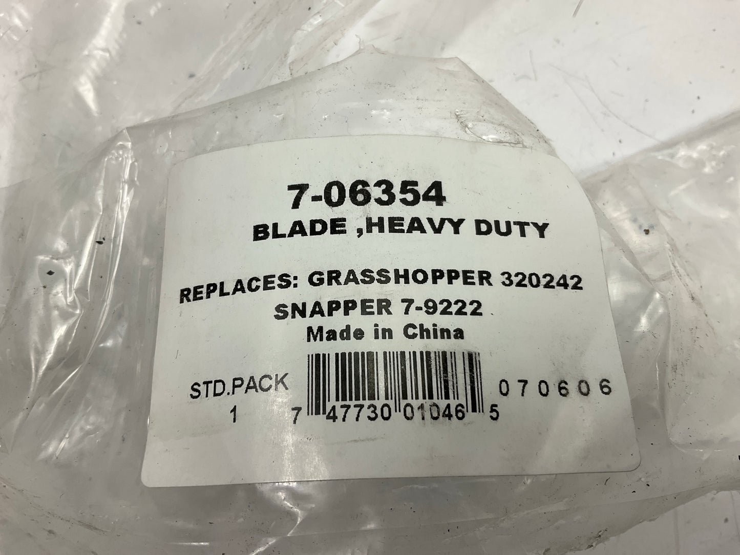 7-06354 21'' HD Mower Blade For Grasshopper, Snapper, Woods - For 61'' Cut