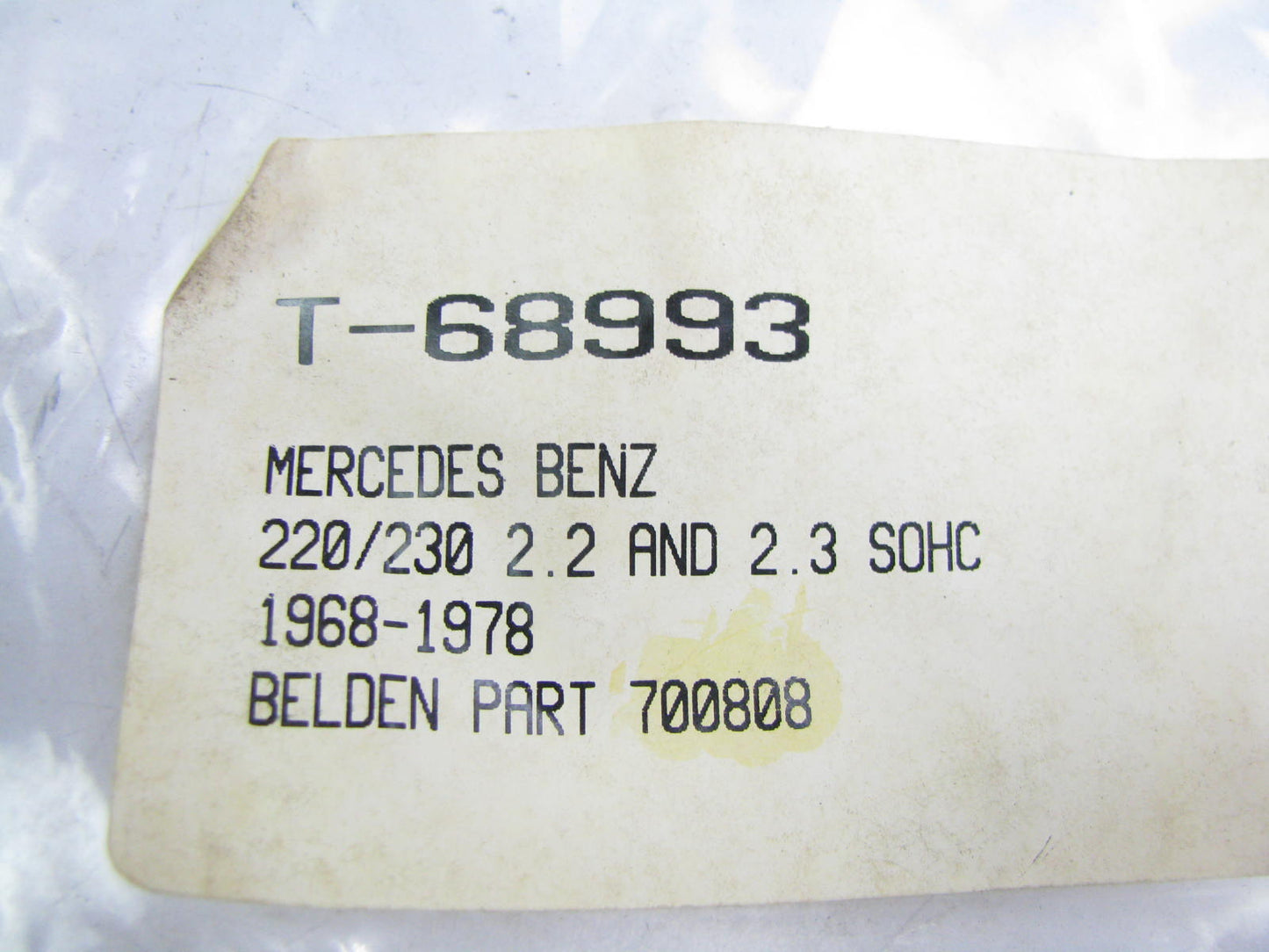 NEW - OUT OF BOX 700808 Ignition Spark Plug Wire Set 73-74 Mercedes-Benz 2.3L-L4