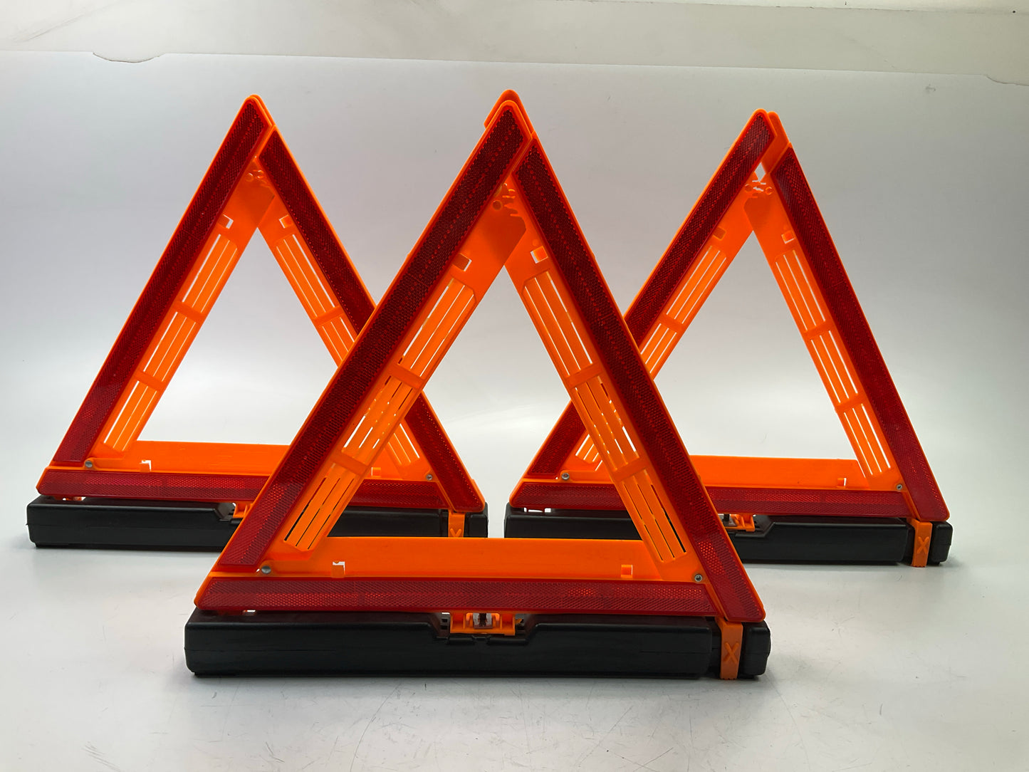(3) Deflect-O 71-0711-02 Early Warning Safety Triangles For Truck / Car Safety